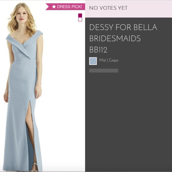 BELLA BRIDESMAIDS // off the shoulders gown - Picture 1 of 3